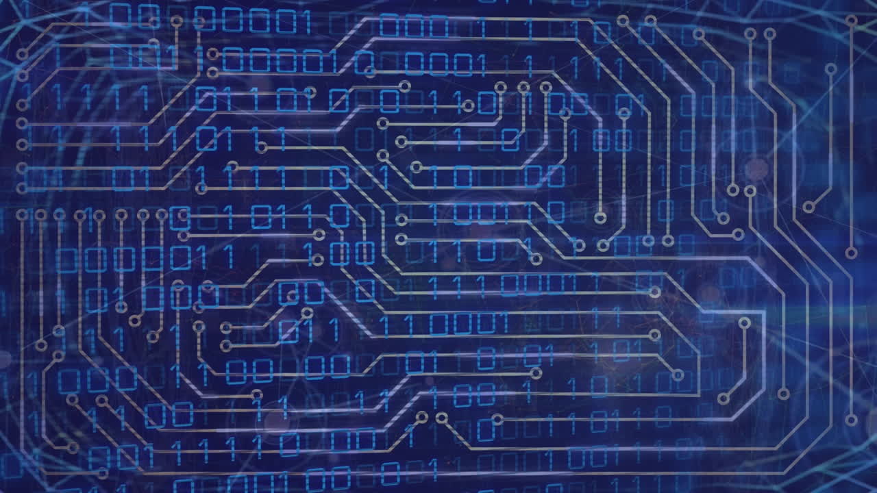 바이너리 코드의 애니메이션 처리 연결 점, 디지털 인터페이스에 hud 요소