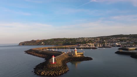Howth Pier - 4K Cinematic Drone Footage during sunset - Co.Dublin - Ireland 05.24