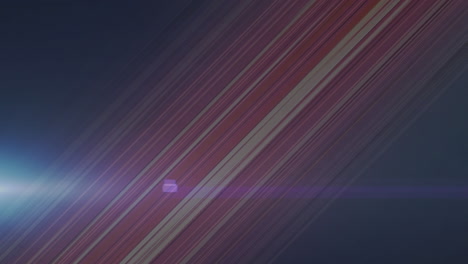 animación de líneas y luces que se mueven en fondo violeta