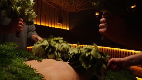 herbal sauna massage
