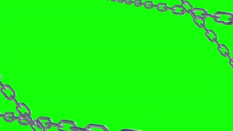 animación de bucle de conexión de enlace de cadena metálica