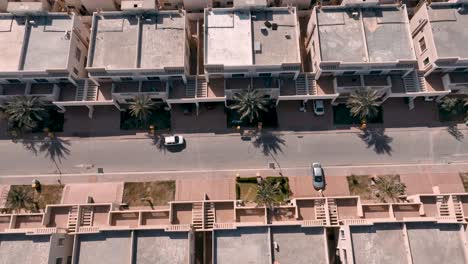 aerial view of bahria housing development in karachi