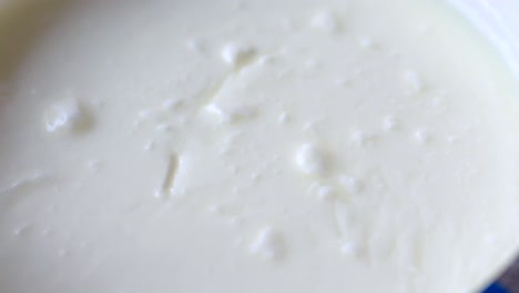 yogurt in a container with spoon