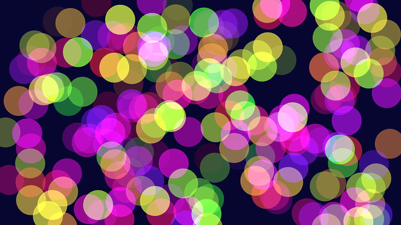 검은 바탕에 진동하는 원 패턴