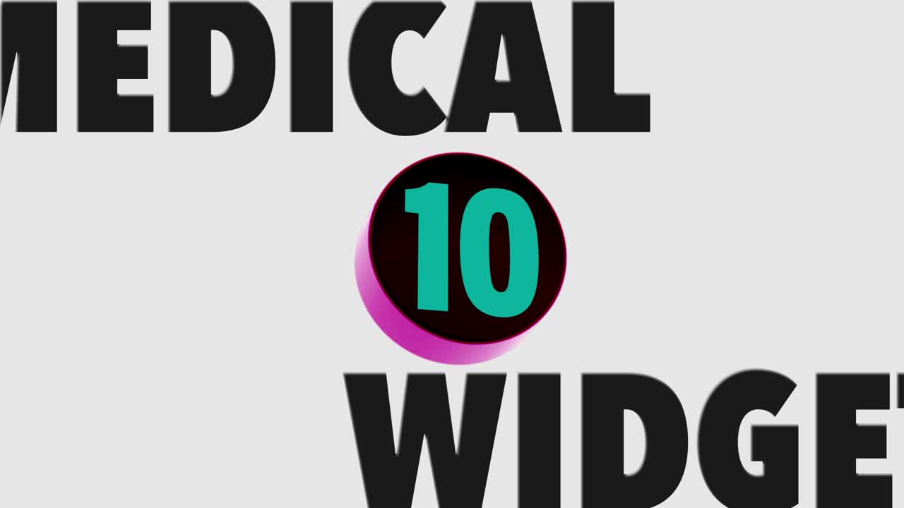 Interfaccia utente (UI) infografica per widget medico