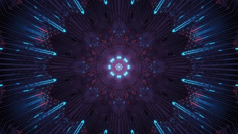 pulsos de luz rítmicos de una fuente brillante distante, reflejos brillantes en movimiento 3d