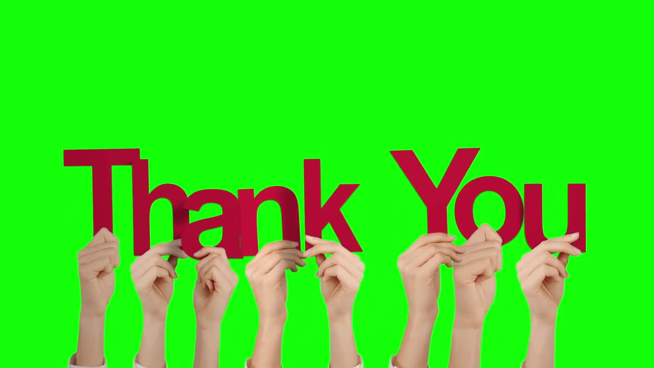 손을 들고 고마워요