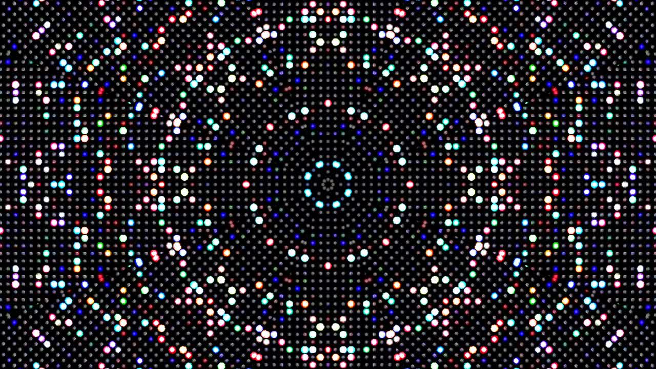Beautiful abstract kaleidoscope that shines, a radiant light that regulates the subtle movements