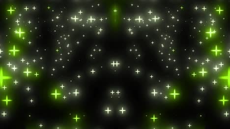 gráficos de movimiento de partículas de rotación de estrellas