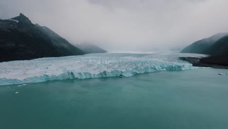 aerial view of perito moreno glacier in patagonia, argentina