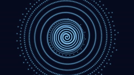 mesmerizing blue spiral of white dots a hypnotic vortex