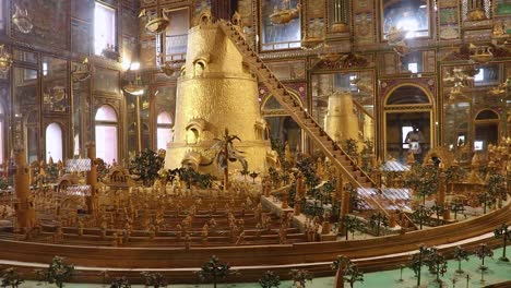 miniature-of-heaven-the-holy-golden-city-from-different-angle-video-is-taken-at-Soni-Ji-Ki-Nasiya-Jain-Temple,-Ajmer,-Rajasthan,-India-on-Aug-19-2023