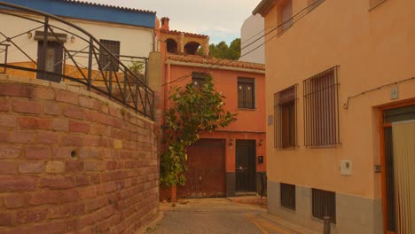 quaint village at the historic town of sagunto in valencia province, spain