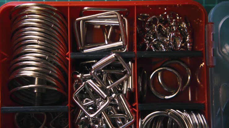 Professional worker takes fashionable silver accessories