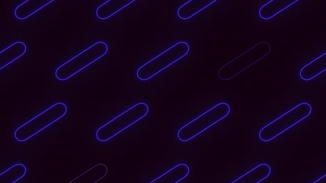 patrón en zigzag de líneas azules y púrpuras sobre fondo negro