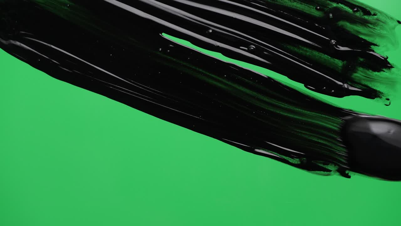 브러쉬는 녹색 화면을 칠합니다. 크로마 키.