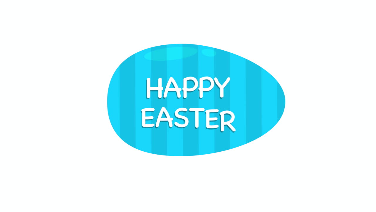 행복 한 부활절 텍스트와 흰색 배경 1에 계란