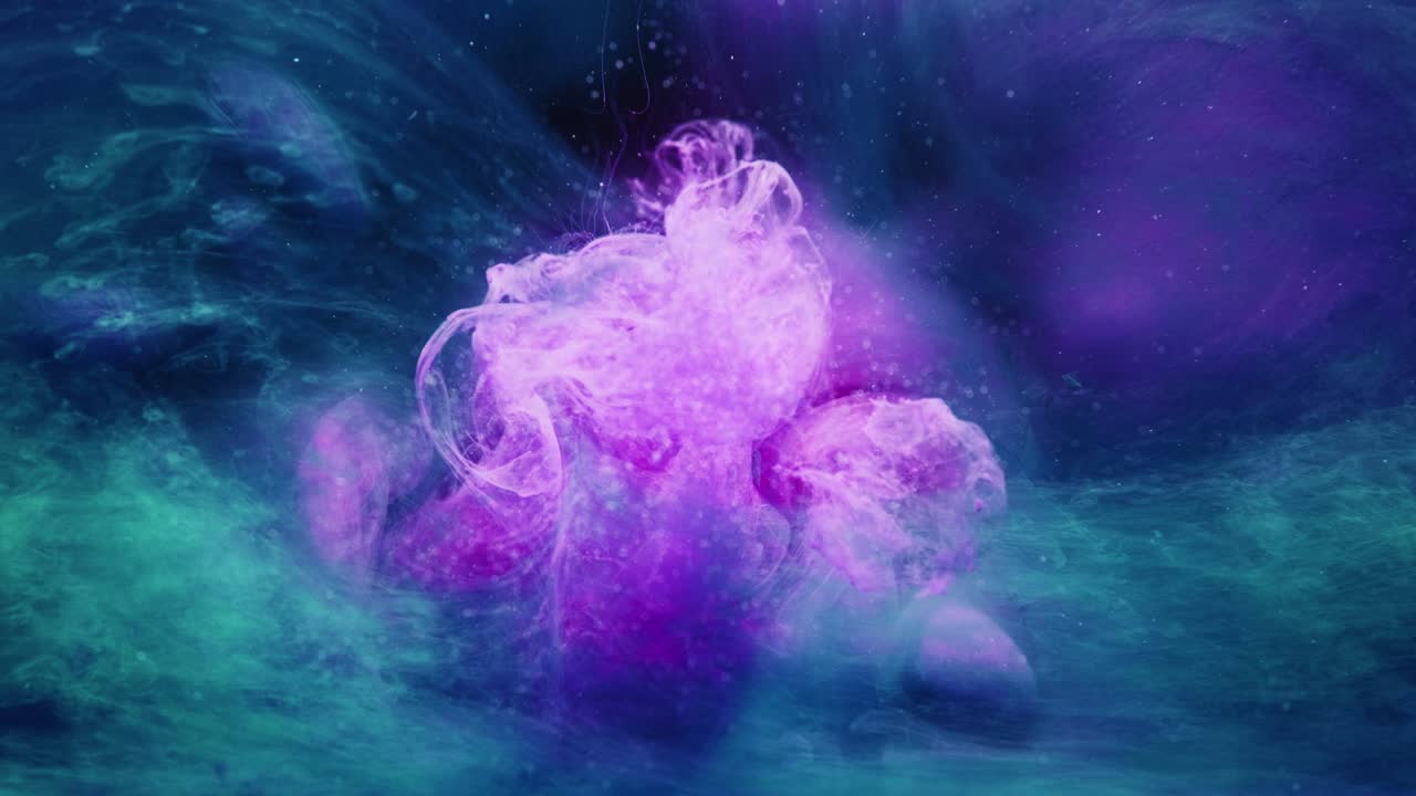 colored steam overlay purple blue fume mix effect