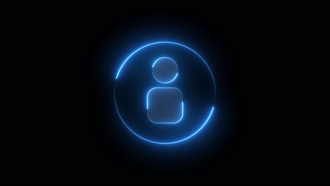 neon user icon