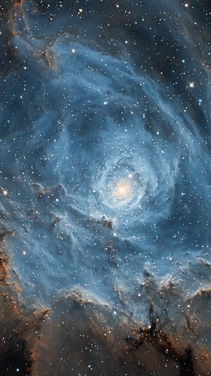 A Stunning Visual of Cosmic Beauty: Captivating Nebula in Deep Space Captured in Two Stunning Frames Showcasing Twisting Gas Clouds and Distant Stars