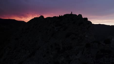 sunset mountain silhouette