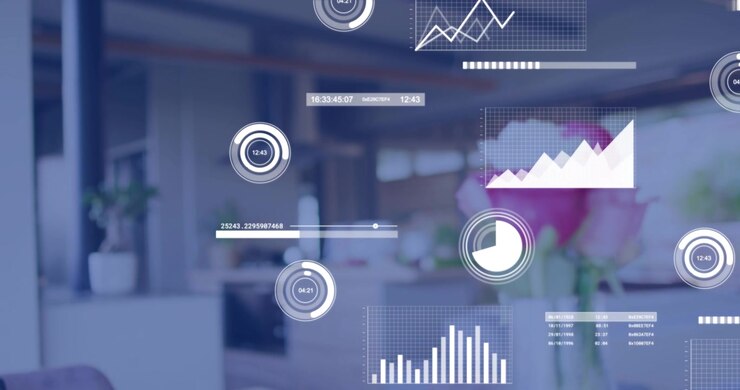 Vase holding 3 pink roses on countertop, HUD appearing from right and overlaying tech metrics