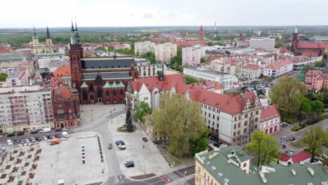 cathedral of saints peter and paul in daytime in legnica, poland