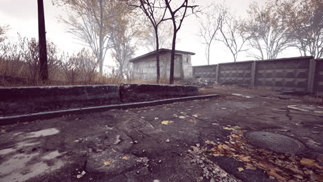 pripyat cityview of exclusion zone near the chernobyl nuclear power plant