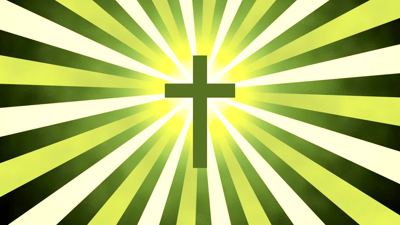 레트로 선버스트 크로스