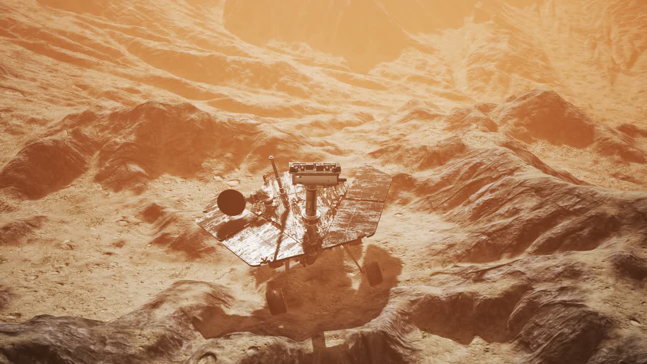 Il Rover Opportunity su Marte esplora la superficie del pianeta rosso
