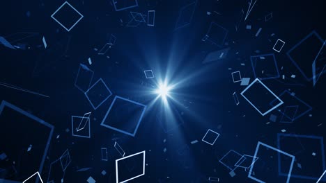 particles blue dust abstract light bokeh motion titles cinematic background loop