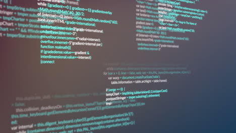 animation of financial data processing with statistics