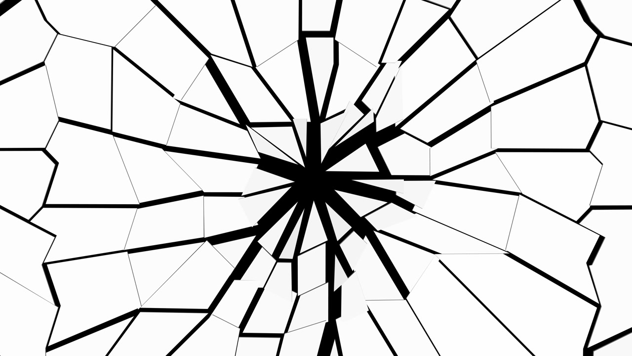 Screen transition breaking into pieces