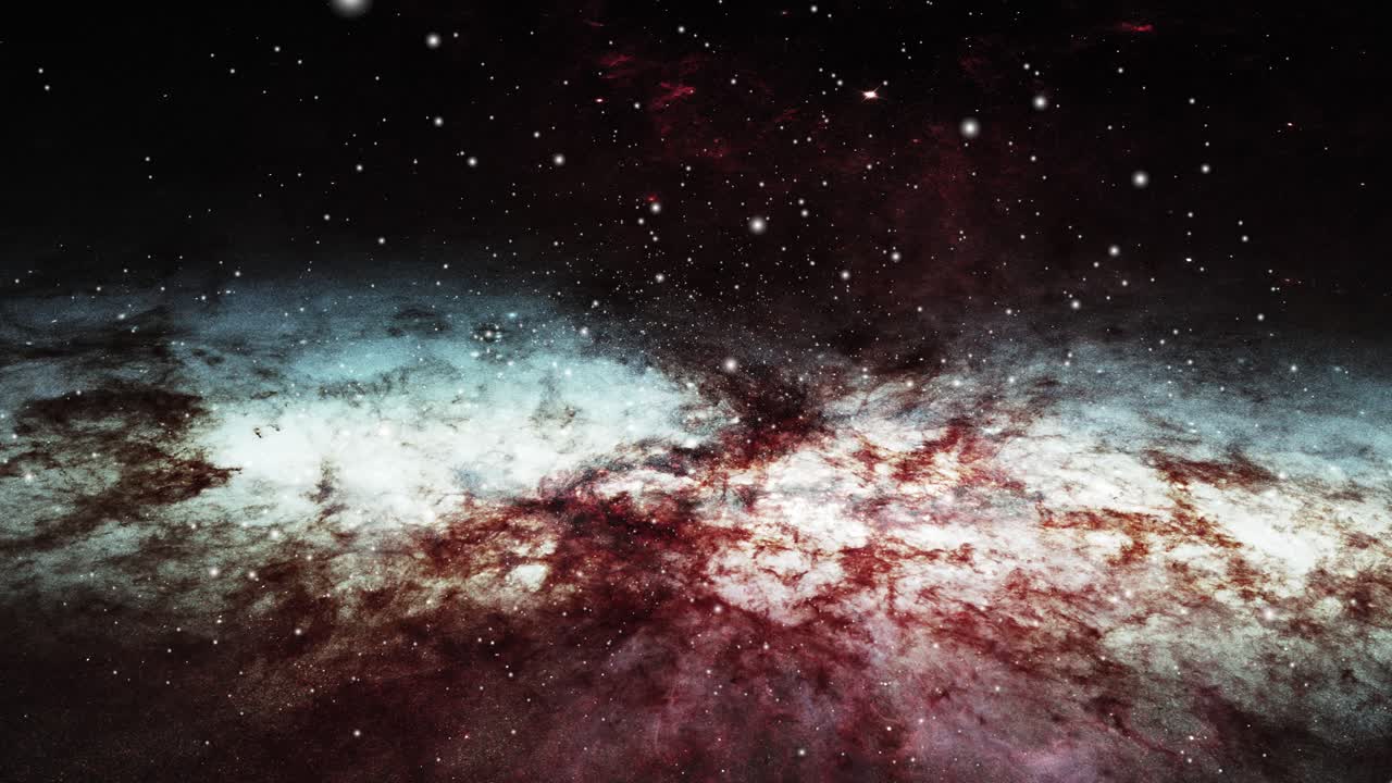 nubes nebulosas moviéndose en el universo oscuro