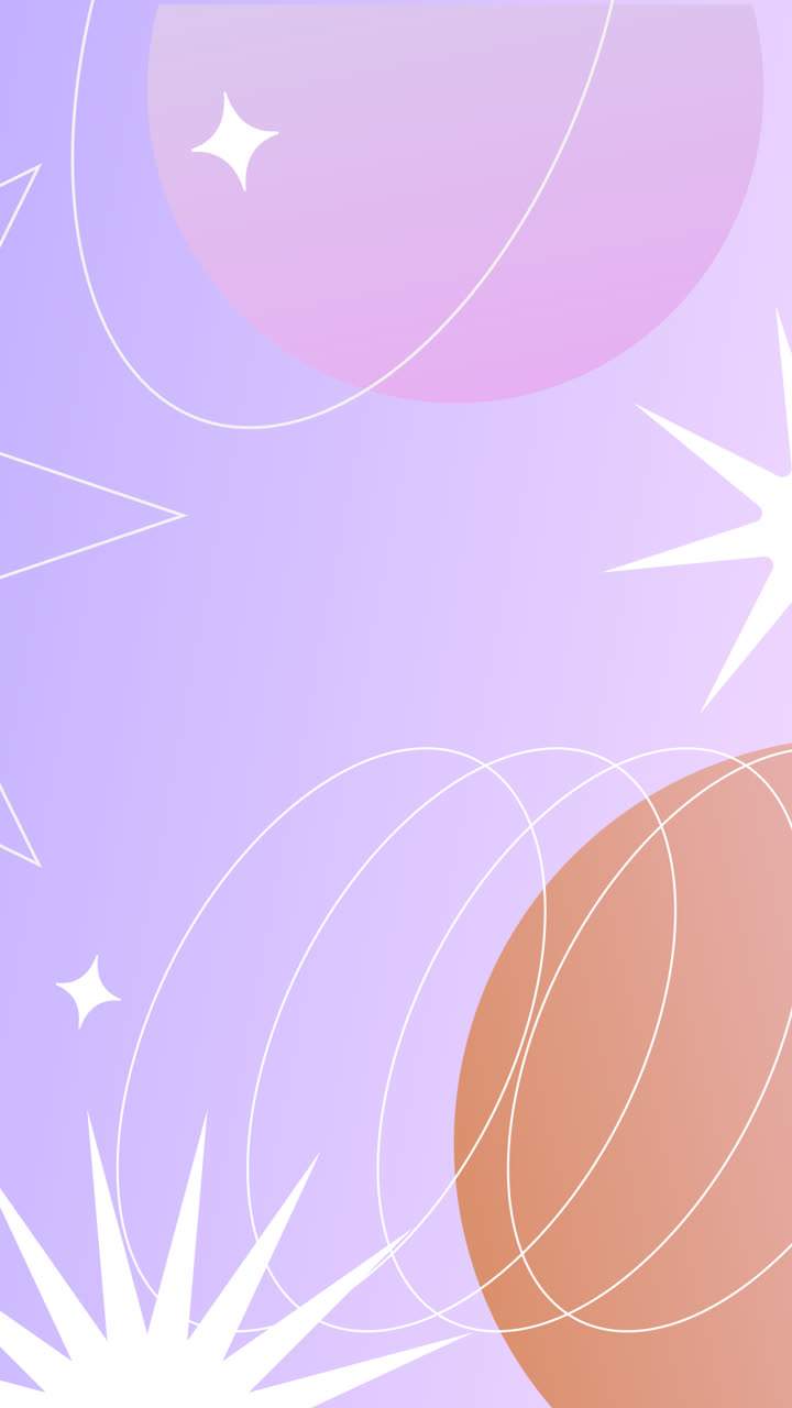 그라디언트 생일 템플릿의 모션 그래픽