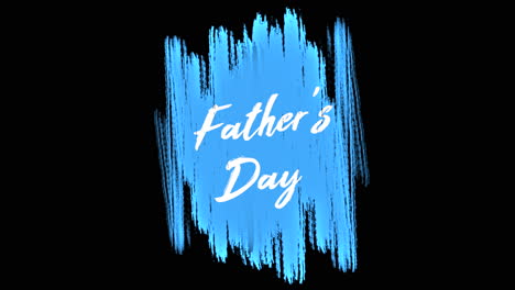 Animation-intro-text-Fathers-day-on-blue-fashion-and-brush-background