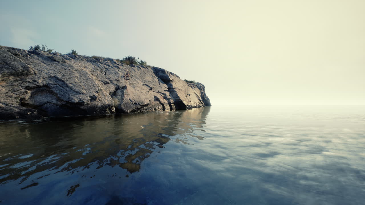 바다를 내려다보는 절벽