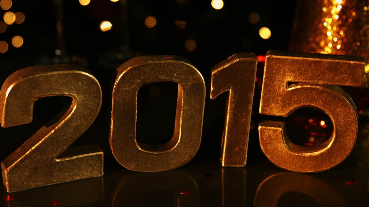 Golden Happy new Year 2015