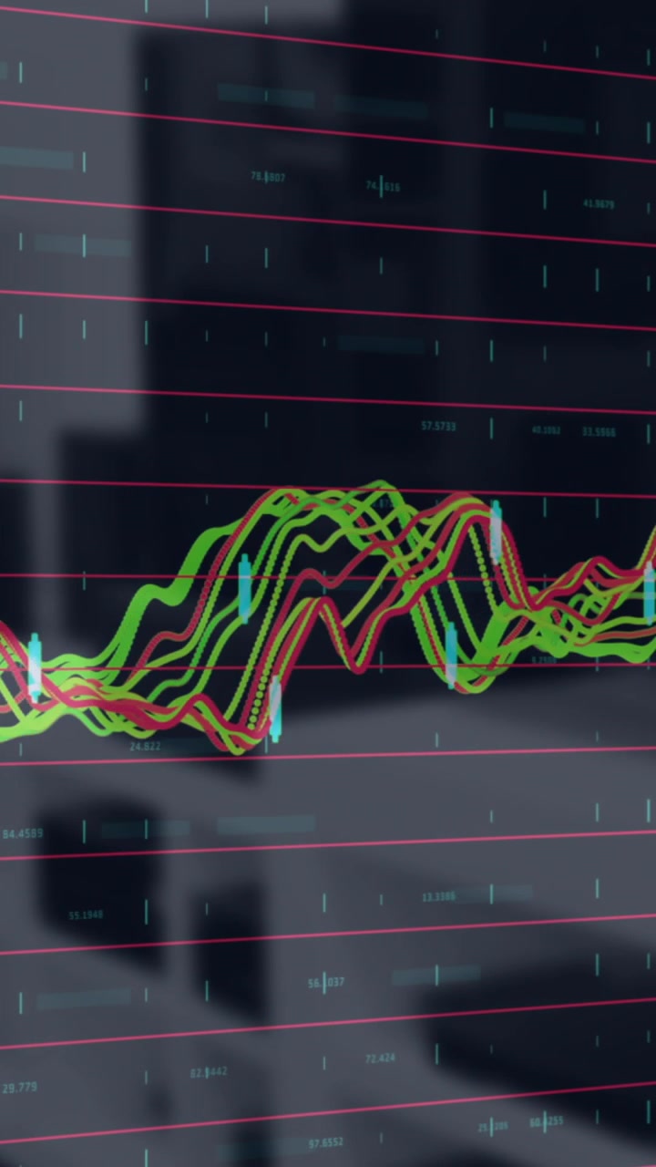 Animation of data processing over empty premises interiors