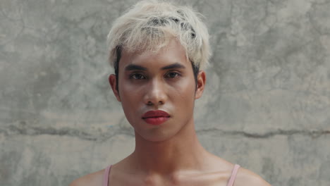portrait of a transgender person