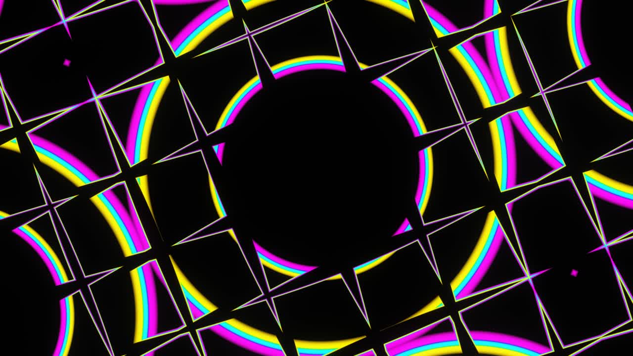 vj bucle hermosos patrones brillantes para las pantallas de led