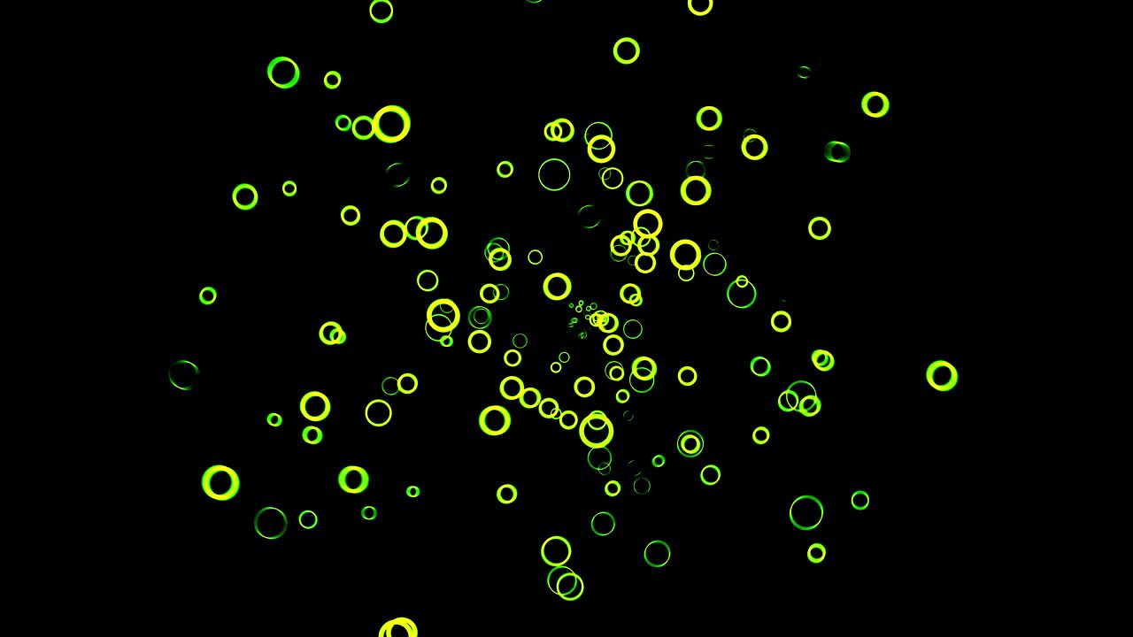 움직이는 추상적인 고리