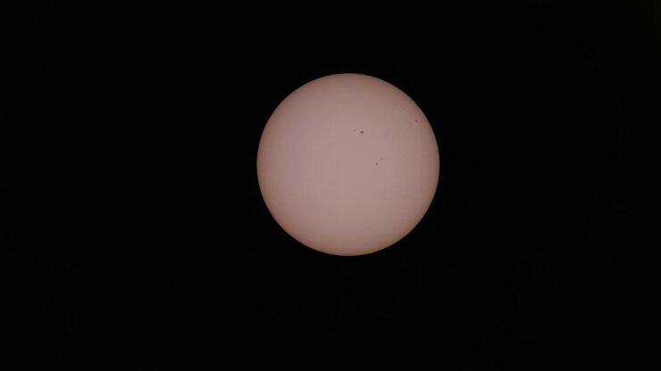 Close up view of the sun during the 2026 annular solar eclipse showcasing celestial beauty atmospheric lighting smooth motion vibrant colors dynamic movement before the moon appears