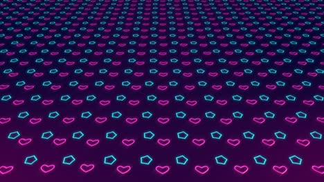 hermoso patrón de corazón para gráficos en movimiento y boda