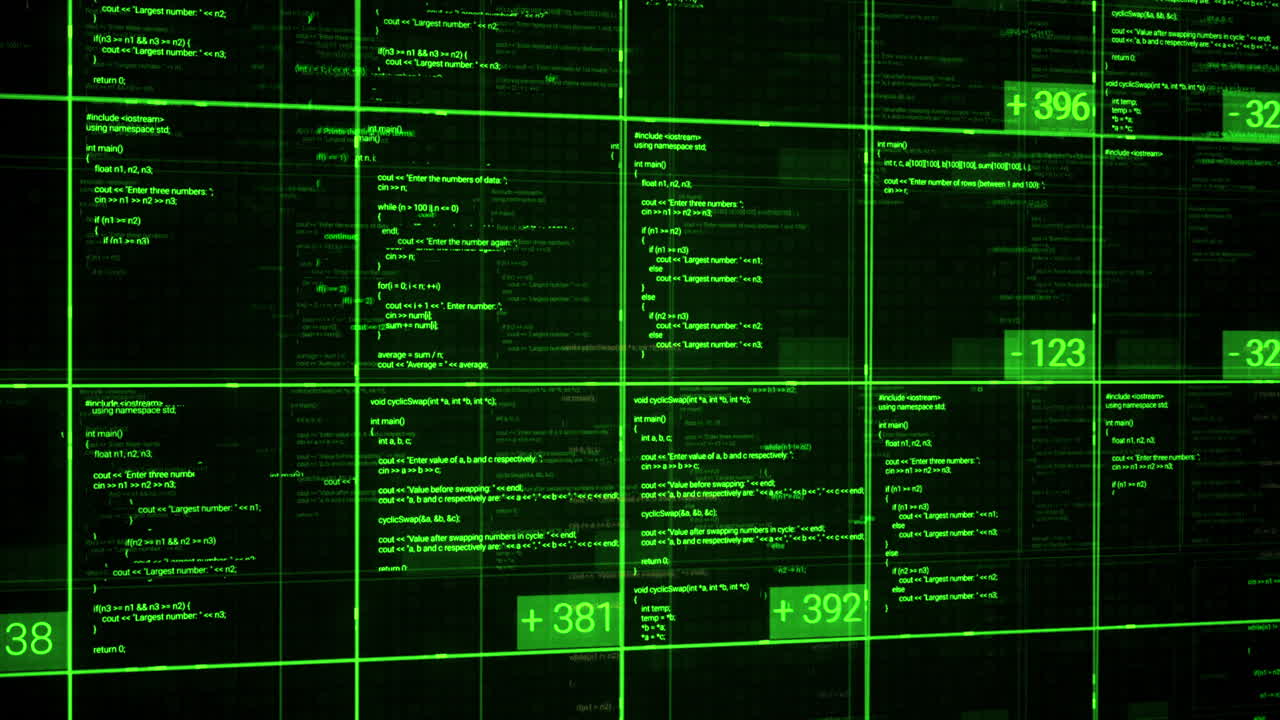 interfaz de código de computadora