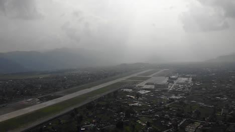 runway of international airport in nepal