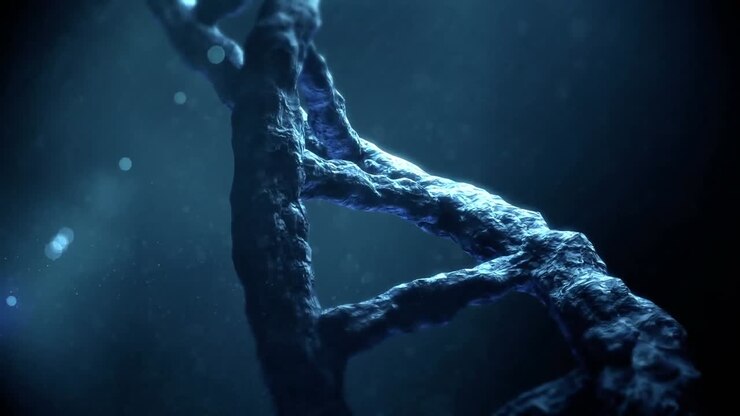 DNA-Doppelhelix und Molekülmodelle