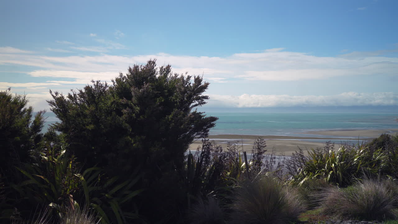 태즈만 만 (tasman bay) 의 모션 스 (motion lapse) - 뉴질랜드 남섬의 은 날.