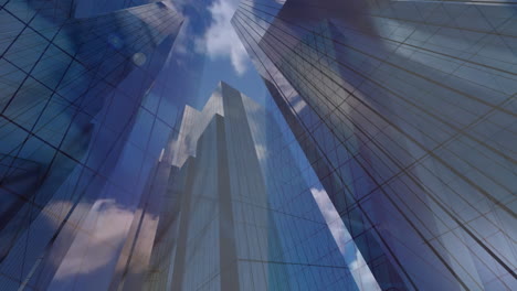 edifici per uffici moderni contro il cielo blu