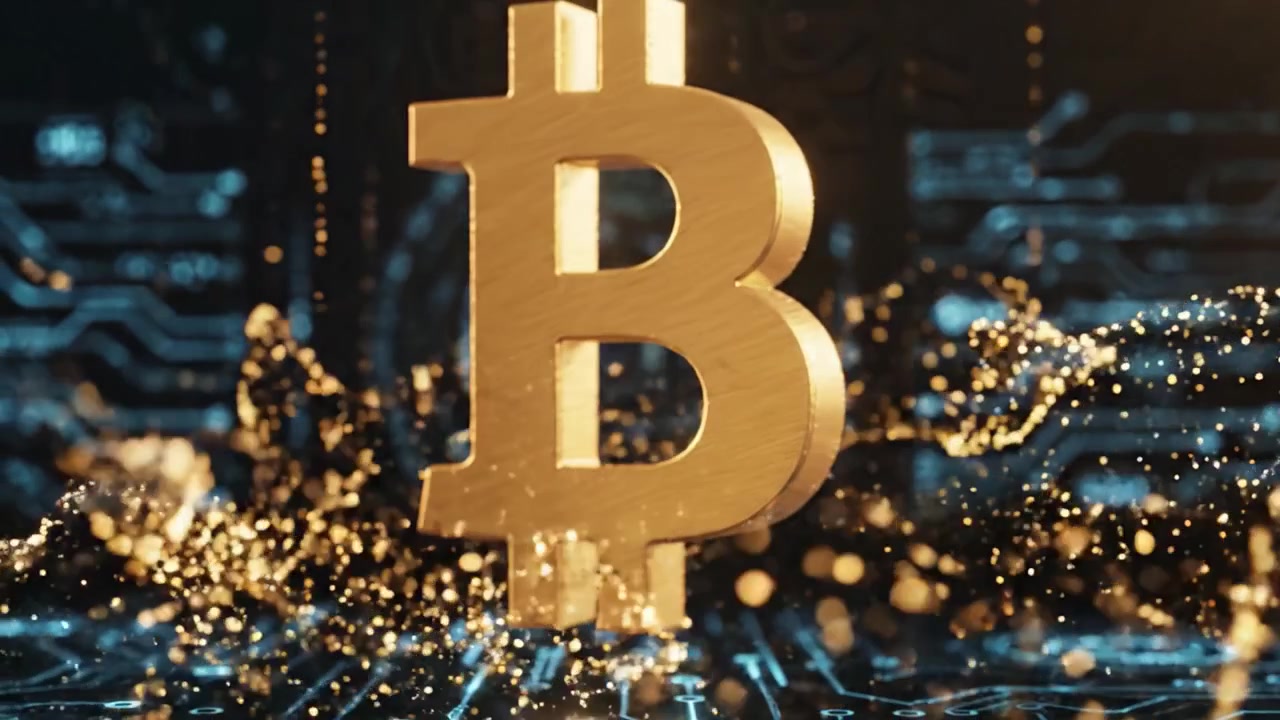 Exploring the Golden Bitcoin: Symbol of Cryptocurrency's Rise in Digital Ecosystems and Blockchain Technologies, Highlighting Innovation and Economic Transformation.
